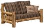 Cedar Log Frame Loveseat