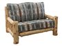 Cedar Log Frame Loveseat