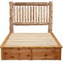 Cedar Small Spindle Platform Style Bed