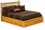 Cedar Small Spindle Platform Style Bed