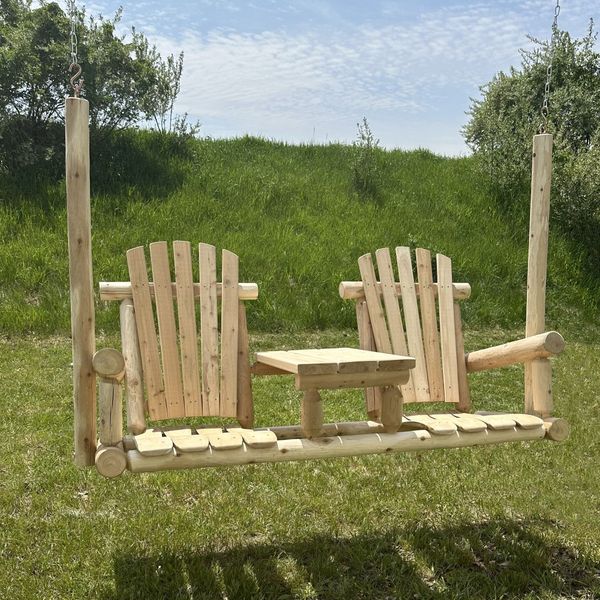 Cedar Tete-A-Tete Porch Swing