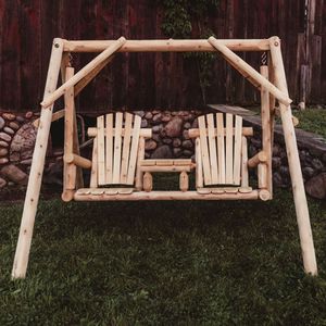 Cedar Tete-A-Tete Yard Swing