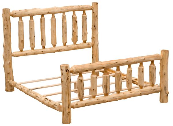 Cedar Traditional Log Bed