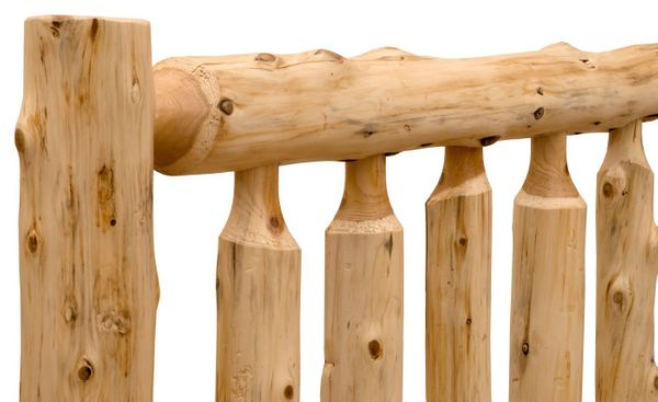 Cedar Traditional Log Bed