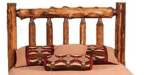 Cedar Traditional Log Headboard