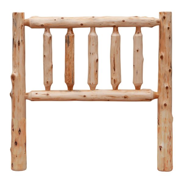 Cedar Traditional Log Headboard