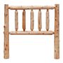 Cedar Traditional Log Headboard