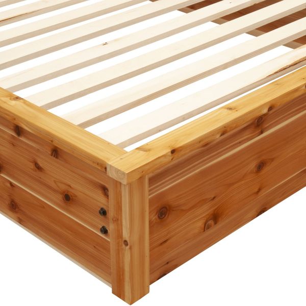 Cedar Traditional Log Platform Style Bed