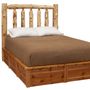 Cedar Traditional Log Platform Style Bed