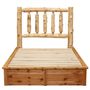 Cedar Traditional Log Platform Style Bed