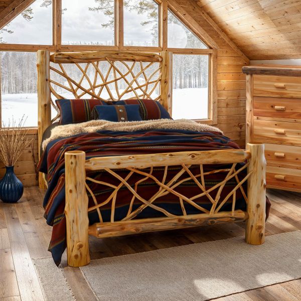 Cedar Twig Style Bed
