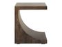 Dark Mezquite Wooden Chairside Table