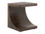 Dark Mezquite Wooden Chairside Table