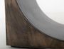 Dark Mezquite Wooden Chairside Table