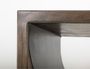 Dark Mezquite Wooden Chairside Table
