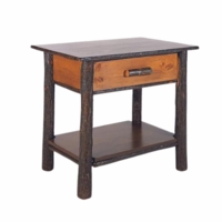 Classic Nightstand with Solid Shelf