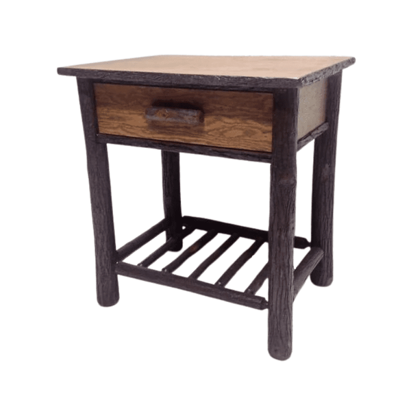 Classic Nightstand with Spoke Shelf