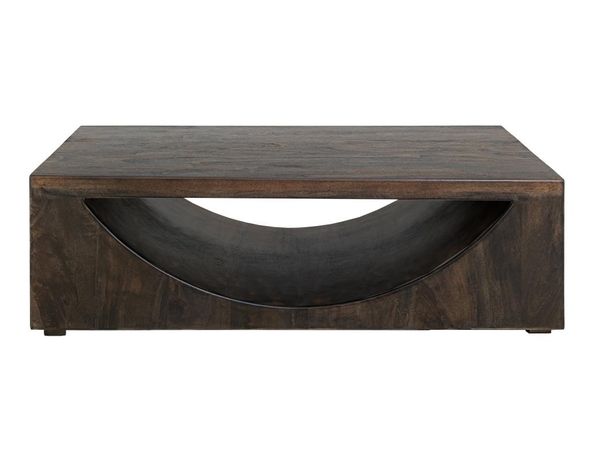 Dark Mezquite Wooden Cocktail Table
