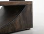 Dark Mezquite Wooden Cocktail Table