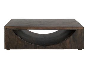 Dark Mezquite Wooden Cocktail Table