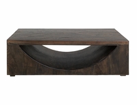 Dark Mezquite Wooden Cocktail Table