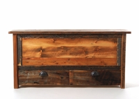 Coonsa Creek Reclaimed Barnwood Blanket Chest With Drawers