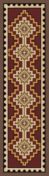 Council Fire Red Rug