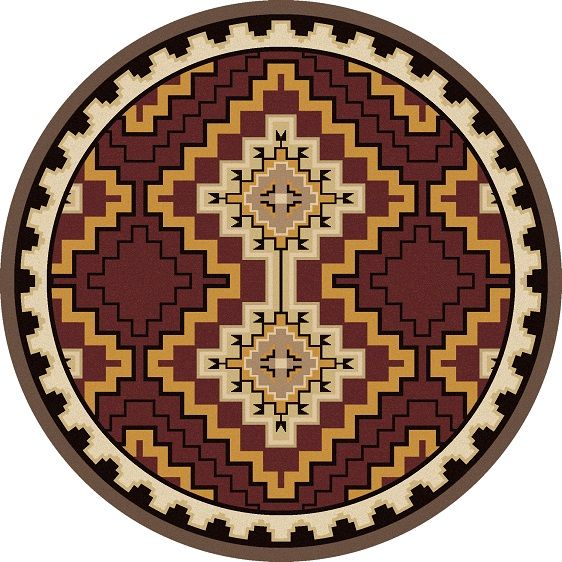 Council Fire Red Rug