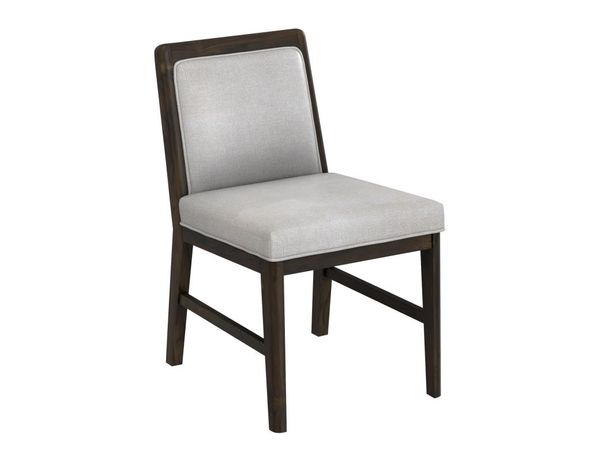 Dark Mezquite Cushioned Wooden Chair