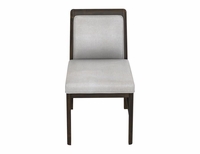 Dark Mezquite Cushioned Wooden Chair