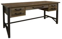 Loft Brown 5 Drawer Desk