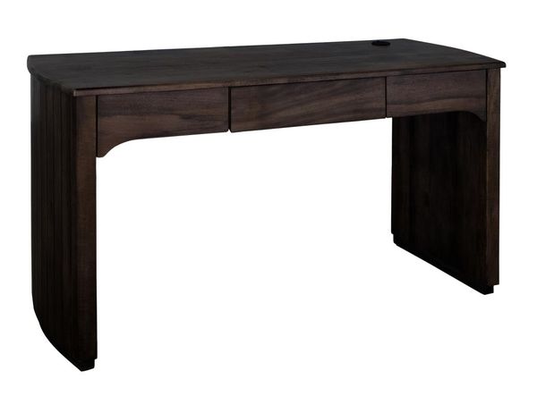 Dark Mezquite 3 Drawer Desk