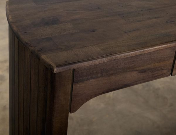 Dark Mezquite 3 Drawer Desk