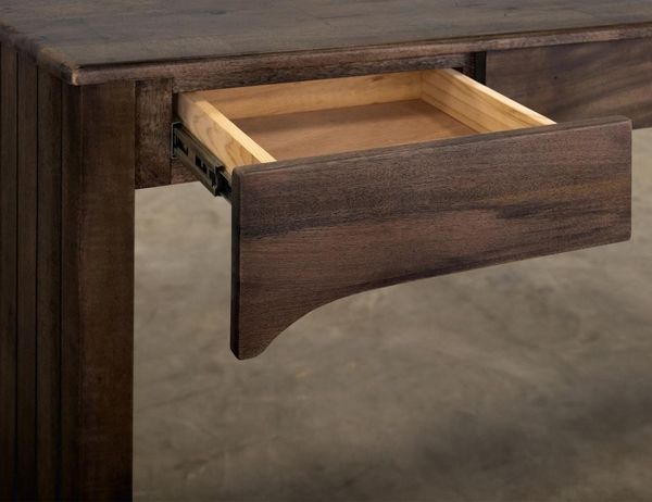 Dark Mezquite 3 Drawer Desk