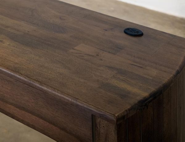 Dark Mezquite 3 Drawer Desk