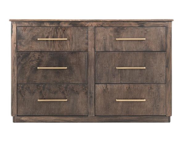 Dark Mezquite 6 Drawer Dresser