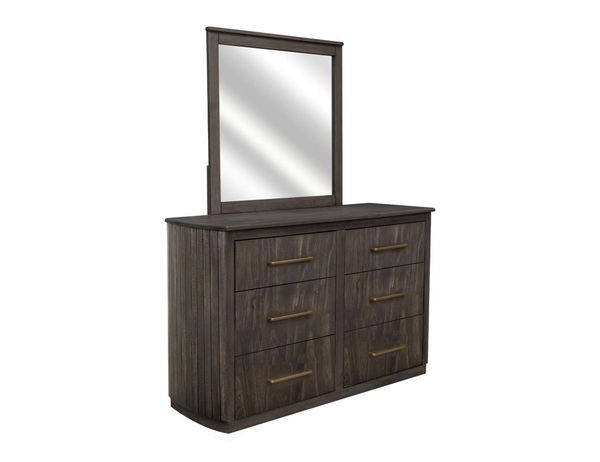 Dark Mezquite 6 Drawer Dresser