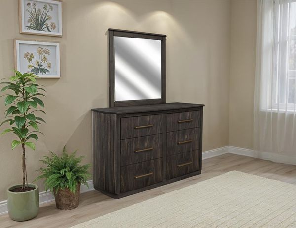 Dark Mezquite 6 Drawer Dresser