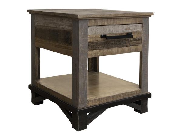 Loft Brown 1 Drawer End Table