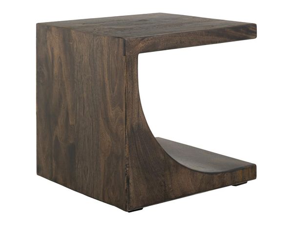 Dark Mezquite Wooden End Table