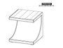 Dark Mezquite Wooden End Table
