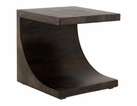 Dark Mezquite Wooden End Table