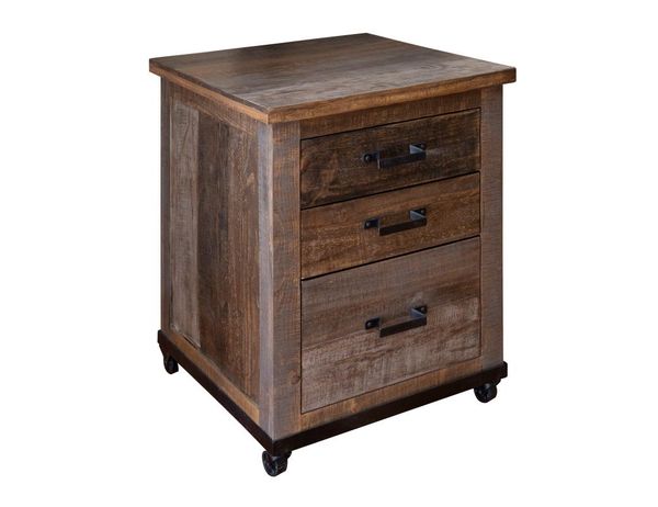 Loft Brown 3 Drawer File