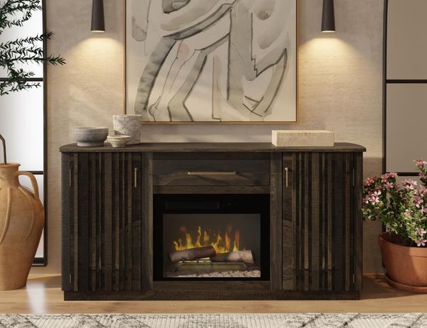 Dark Mezquite Fireplace