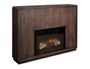 Dark Mezquite Fireplace Console