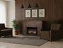 Dark Mezquite Fireplace Console