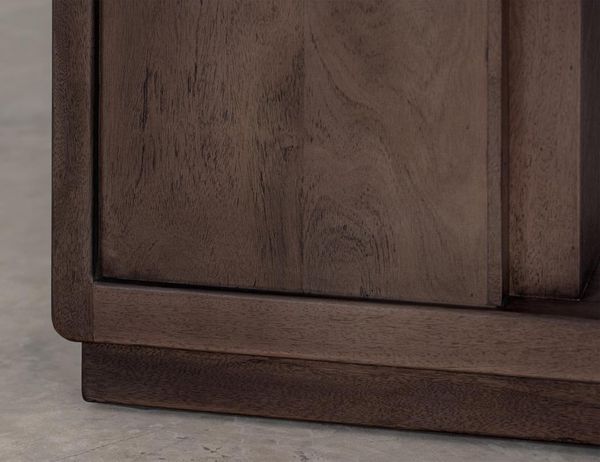 Dark Mezquite Fireplace Console