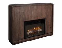 Dark Mezquite Fireplace Console