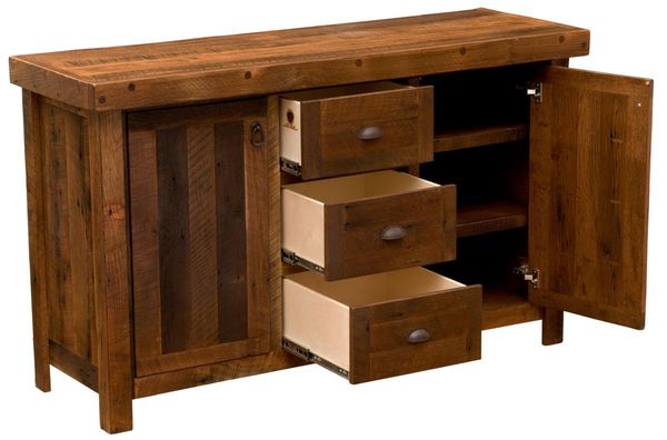 Fireside Lodge Barnwood Sideboard