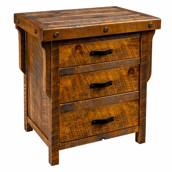 Homestead Lodge 3 Drawer Nightstand